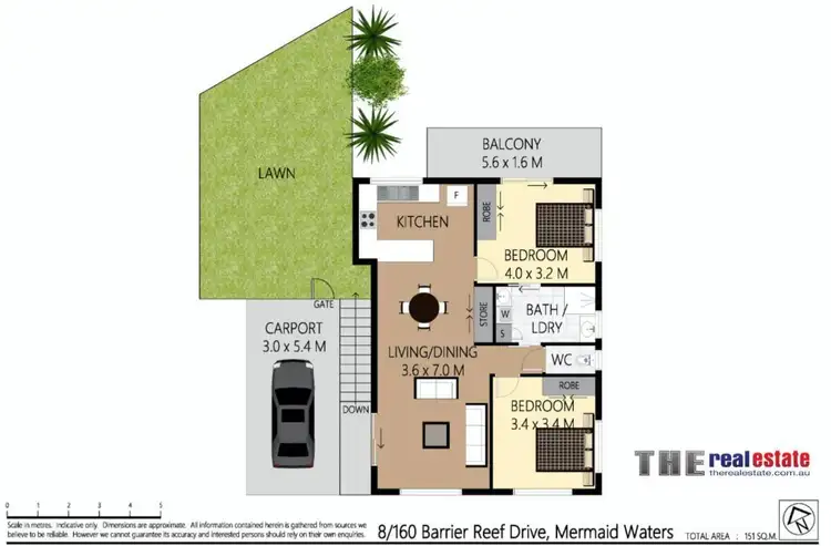 Floorplan of Homely apartment listing, 8/160 Barrier Reef Drive, Mermaid Waters QLD 4218