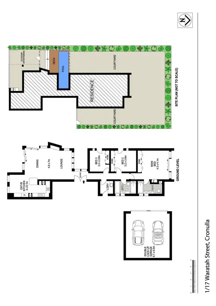 Floorplan of Homely apartment listing, 1/17 Waratah Street, Cronulla NSW 2230