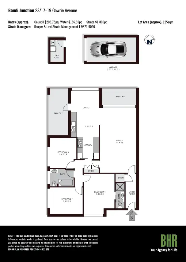 Floorplan of Homely unit listing, 23/17-19 Gowrie Avenue, Bondi Junction NSW 2022