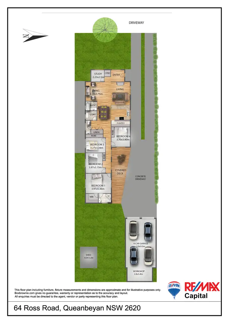 Floorplan of Homely house listing, 64 Ross Road, Queanbeyan NSW 2620