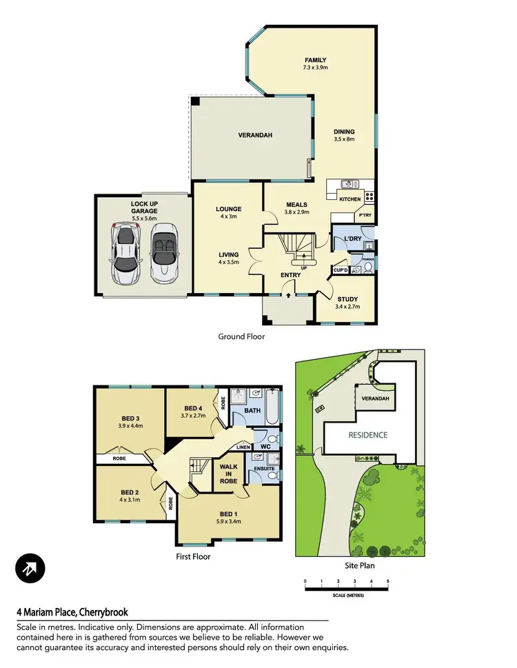Floorplan of Homely house listing, 4 Mariam Place, Cherrybrook NSW 2126