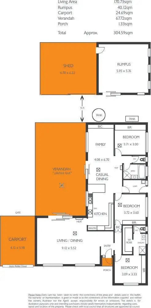 Floorplan of Homely house listing, 11 Lincoln Avenue, Black Forest SA 5035