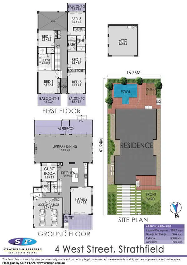 Floorplan of Homely house listing, 4 West Street, Strathfield NSW 2135