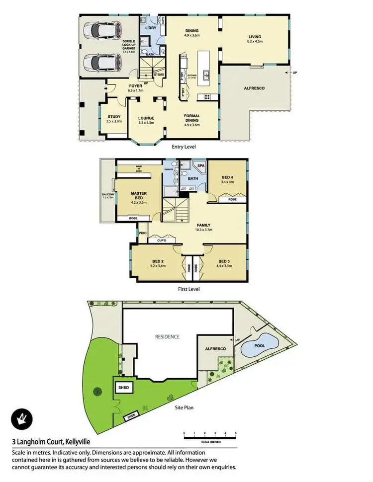 Floorplan of Homely house listing, 3 Langholm Court, Kellyville NSW 2155