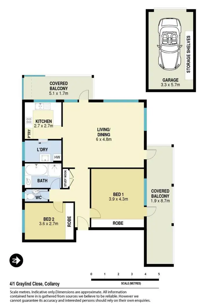Floorplan of Homely apartment listing, 4/1 Graylind Close, Collaroy NSW 2097