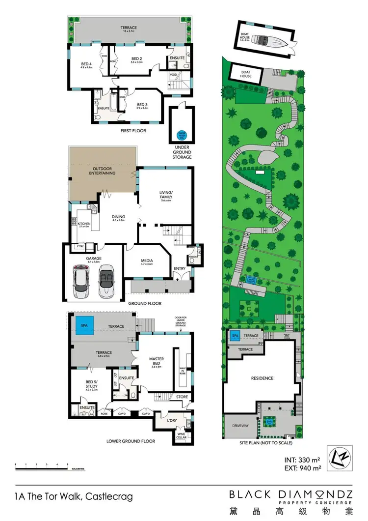 Floorplan of Homely house listing, 1A The Tor Walk, Castlecrag NSW 2068