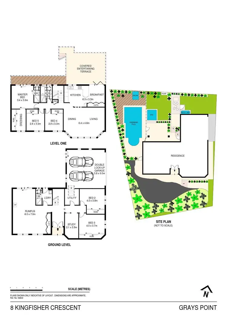 Floorplan of Homely house listing, 8 Kingfisher Crescent, Grays Point NSW 2232