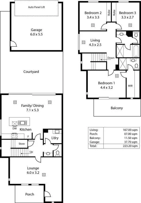 Floorplan of Homely townhouse listing, 58 Elder Drive, Mawson Lakes SA 5095