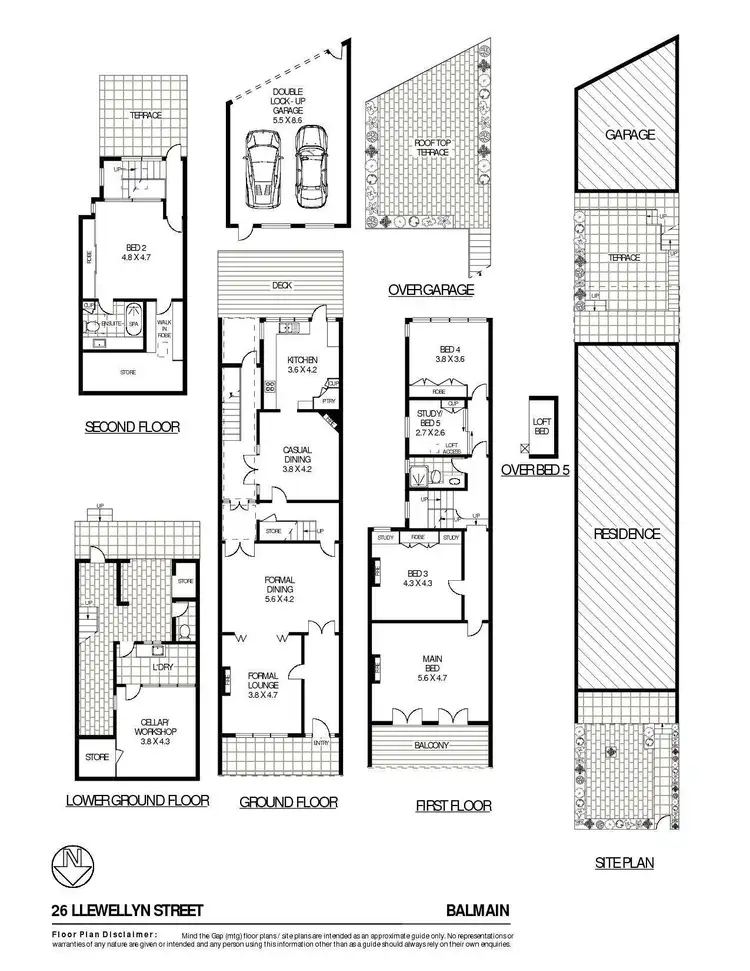 Floorplan of Homely house listing, 26 Llewellyn Street, Balmain NSW 2041