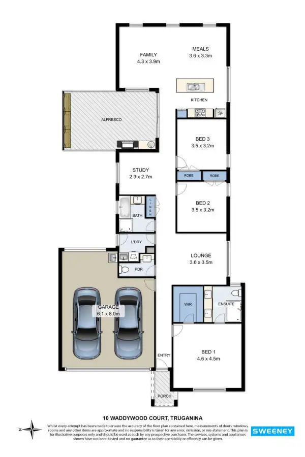 Floorplan of Homely house listing, 10 Waddywood Court, Truganina VIC 3029