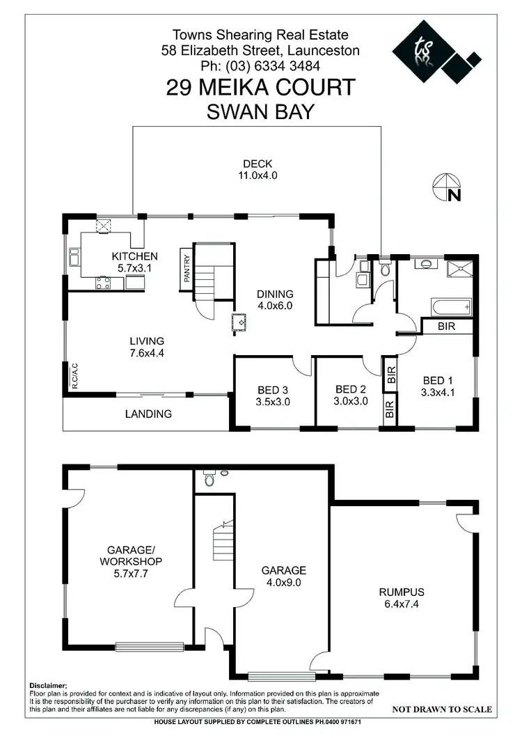 Floorplan of Homely house listing, 29 Meika Court, Swan Bay TAS 7252