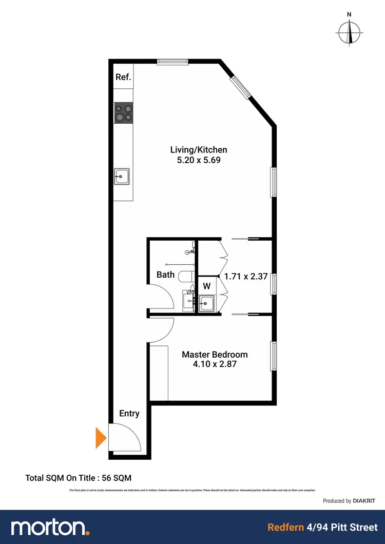 Floorplan of Homely apartment listing, 4/94 Pitt Street, Redfern NSW 2016