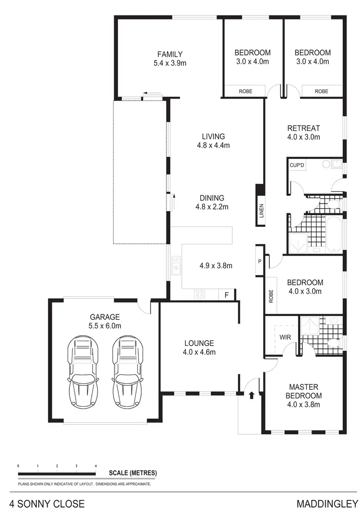 Floorplan of Homely house listing, 4 Sonny Close, Maddingley VIC 3340
