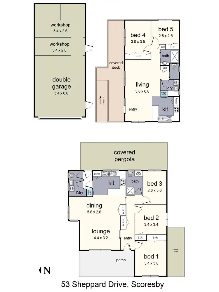 Floorplan of Homely house listing, 53 Sheppard Drive, Scoresby VIC 3179