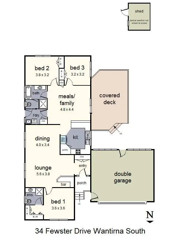 Floorplan of Homely house listing, 34 Fewster Drive, Wantirna South VIC 3152