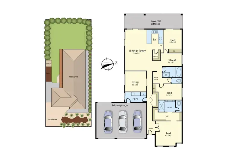 Floorplan of Homely house listing, 10 Mayfair Drive, Drouin VIC 3818