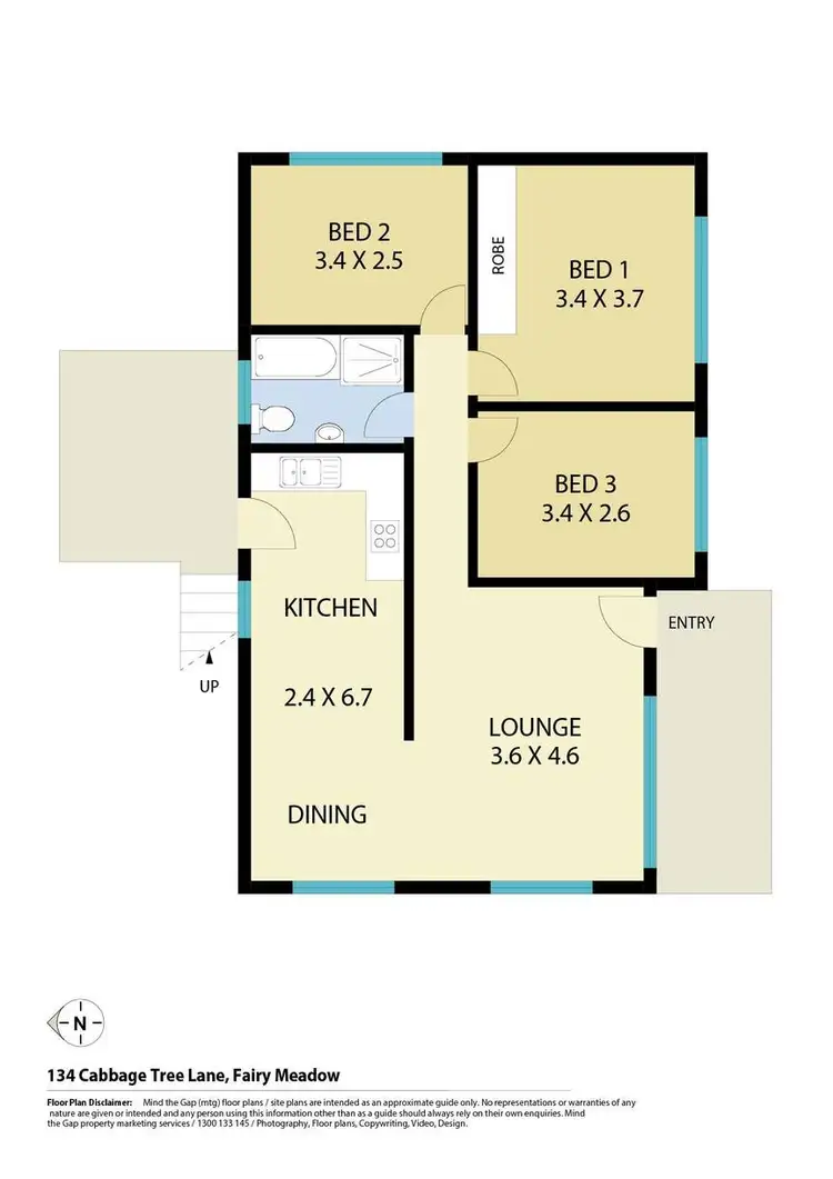 Floorplan of Homely house listing, 134 Cabbage Tree Lane, Fairy Meadow NSW 2519