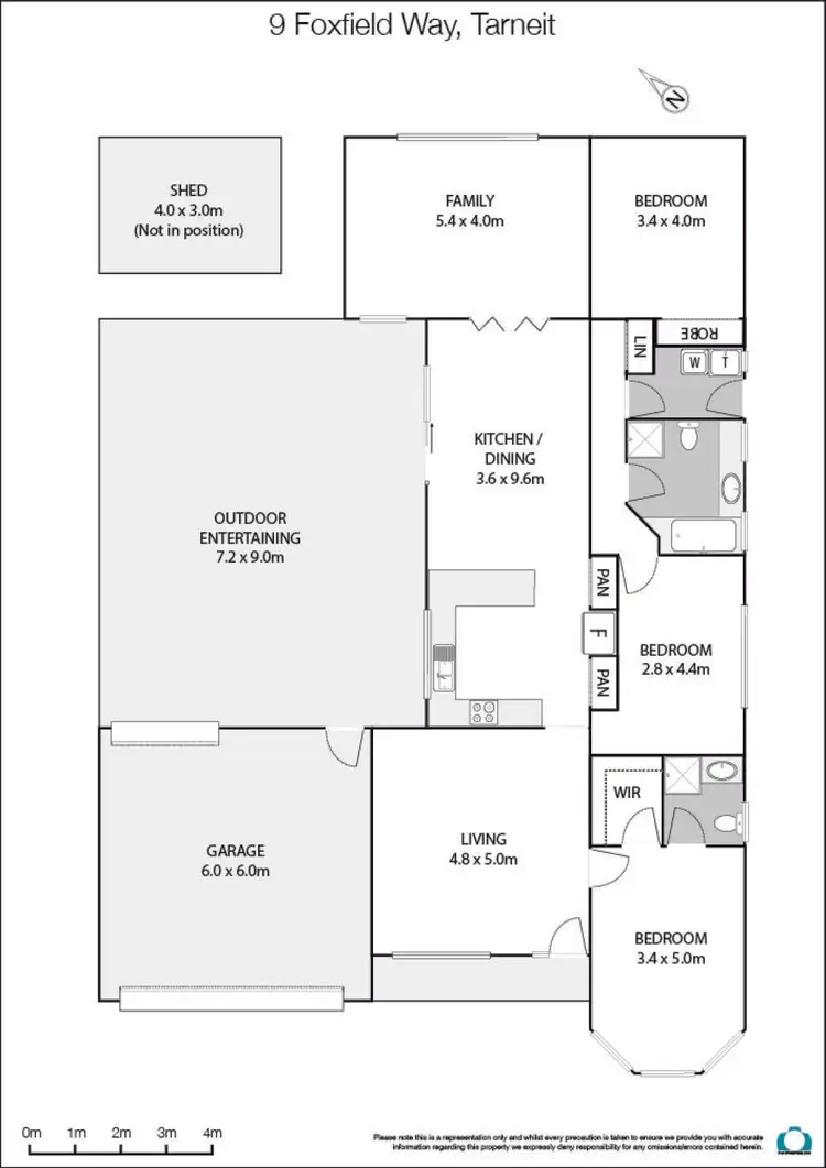 Floorplan of Homely house listing, 9 Foxfield Way, Tarneit VIC 3029