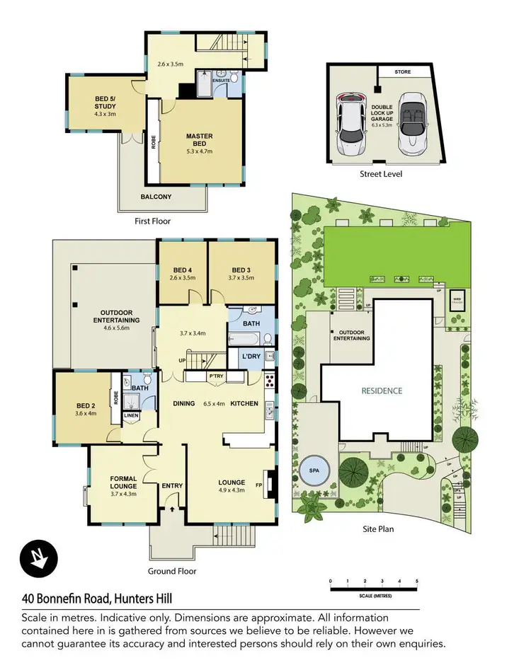 Floorplan of Homely house listing, 40 Bonnefin Road, Hunters Hill NSW 2110