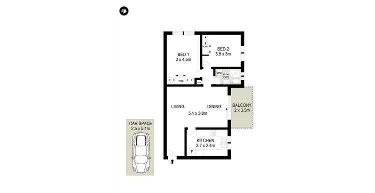 Floorplan of Homely apartment listing, 10/6 Murray Street, Lane Cove NSW 2066
