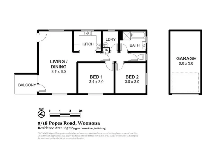 Floorplan of Homely unit listing, 5/18 Popes Road, Woonona NSW 2517