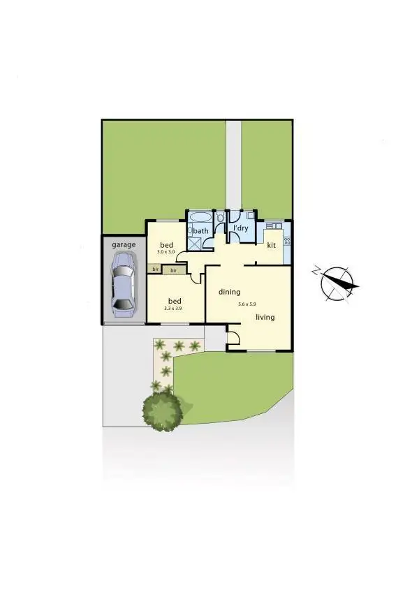 Floorplan of Homely unit listing, 25/7-9 Denise Court, Narre Warren VIC 3805