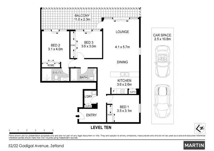 Floorplan of Homely apartment listing, 52/22 Gadigal Avenue, Zetland NSW 2017