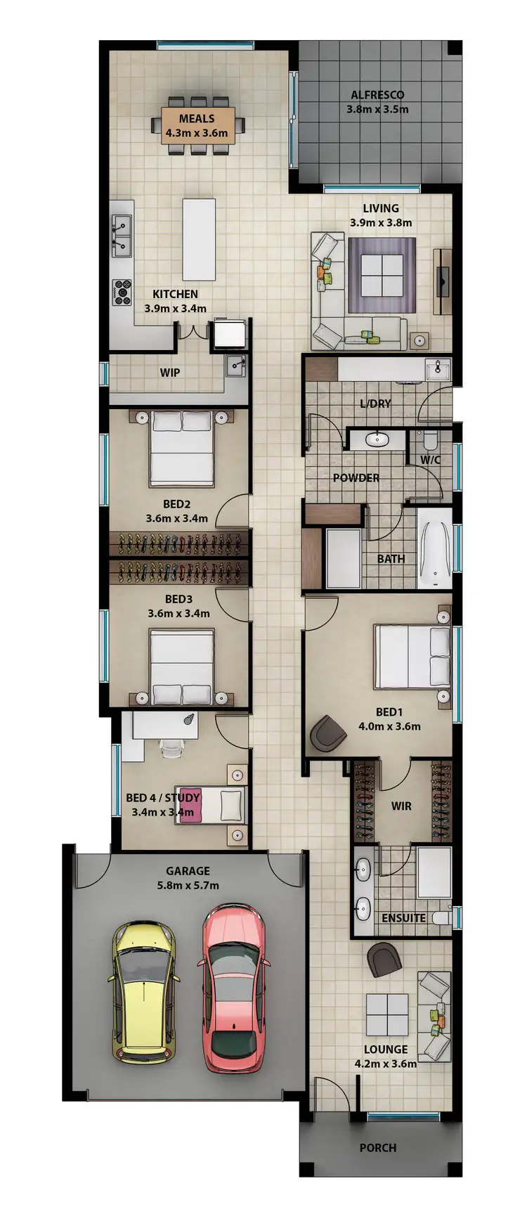Floorplan of Homely house listing, 1B Porter Terrace, Rostrevor SA 5073