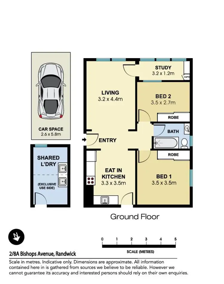 Floorplan of Homely apartment listing, 2/8a Bishops Avenue, Randwick NSW 2031