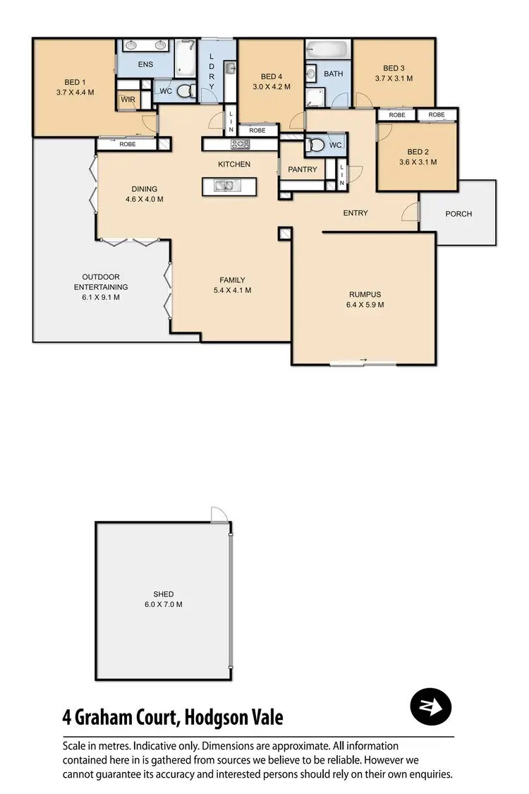 Floorplan of Homely house listing, 4 Graham Court, Hodgson Vale QLD 4352