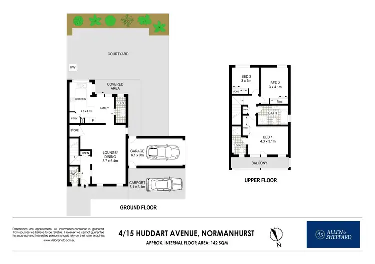 Floorplan of Homely townhouse listing, 4/15 Huddart Avenue, Normanhurst NSW 2076
