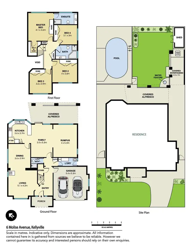 Floorplan of Homely house listing, 6 Molise Avenue, Kellyville NSW 2155