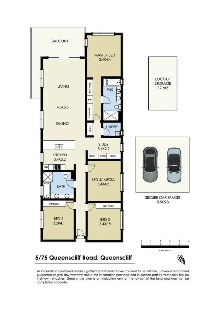 Floorplan of Homely apartment listing, 5/75 Queenscliff Road, Queenscliff NSW 2096