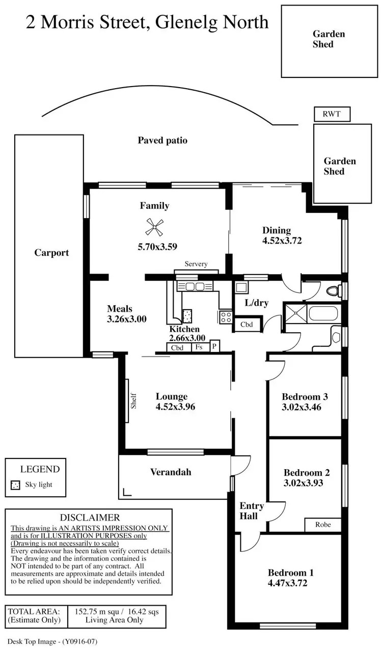 Floorplan of Homely house listing, 2 Morris Street, Glenelg North SA 5045