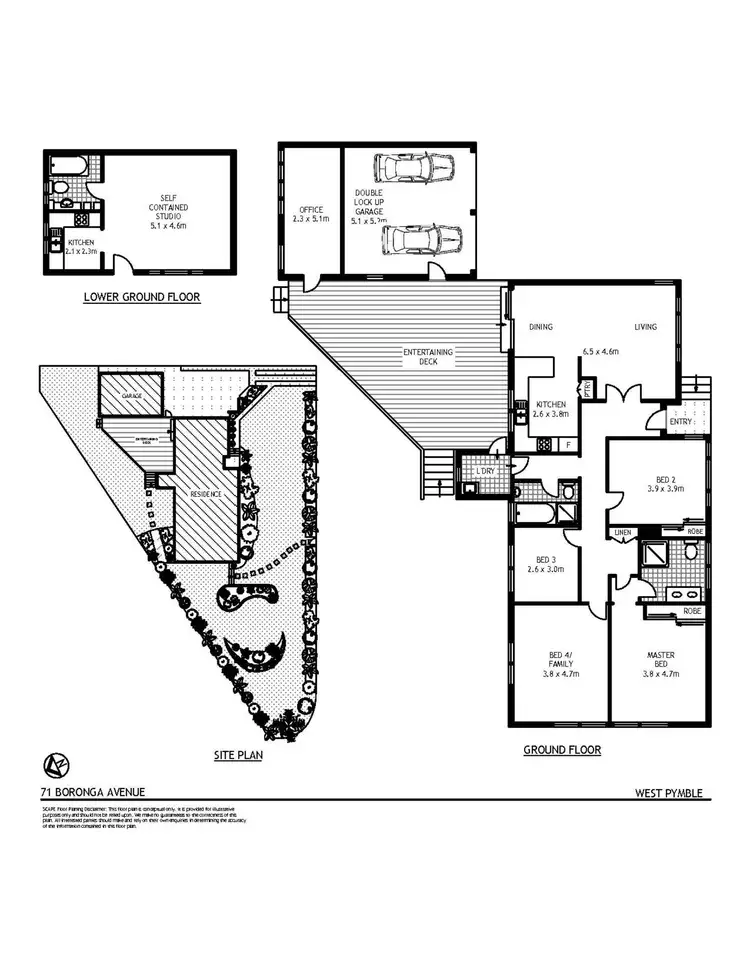 Floorplan of Homely house listing, 71 Boronga Avenue, West Pymble NSW 2073