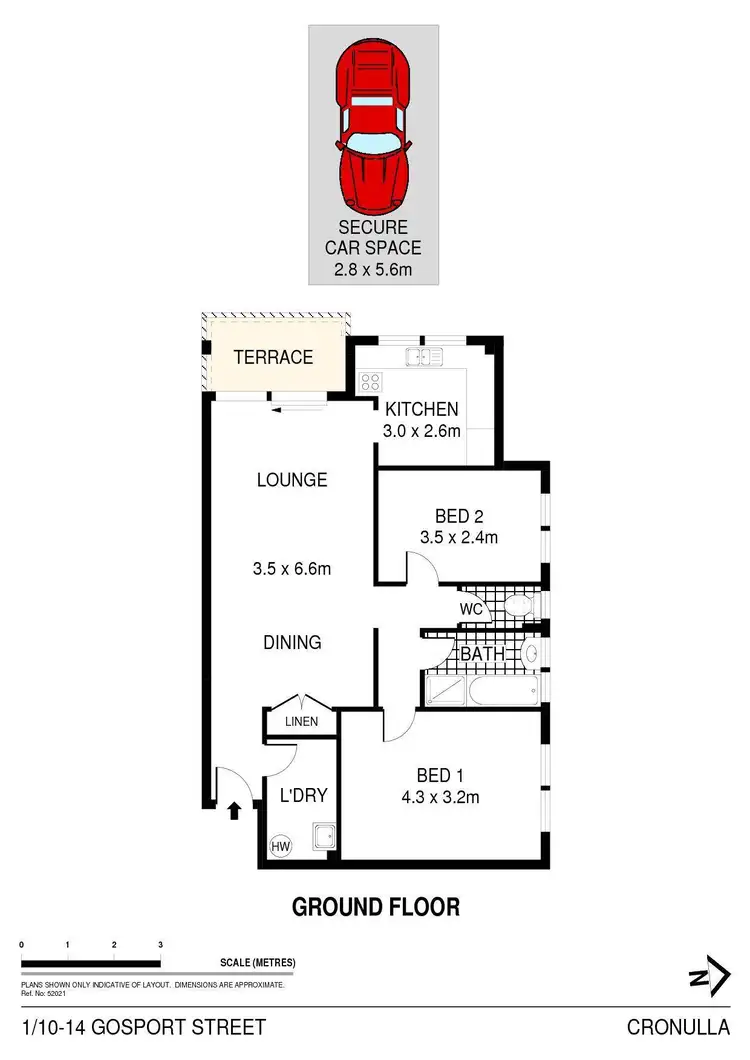 Floorplan of Homely apartment listing, 1/10-14 Gosport Street, Cronulla NSW 2230