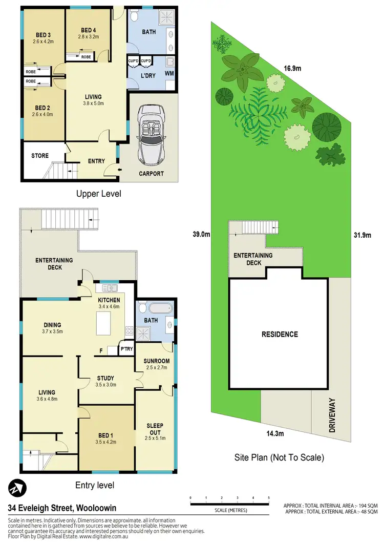 Floorplan of Homely house listing, 34 Eveleigh Street, Wooloowin QLD 4030