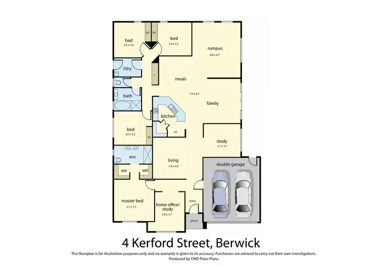 Floorplan of Homely house listing, 4 Kerferd Street, Berwick VIC 3806