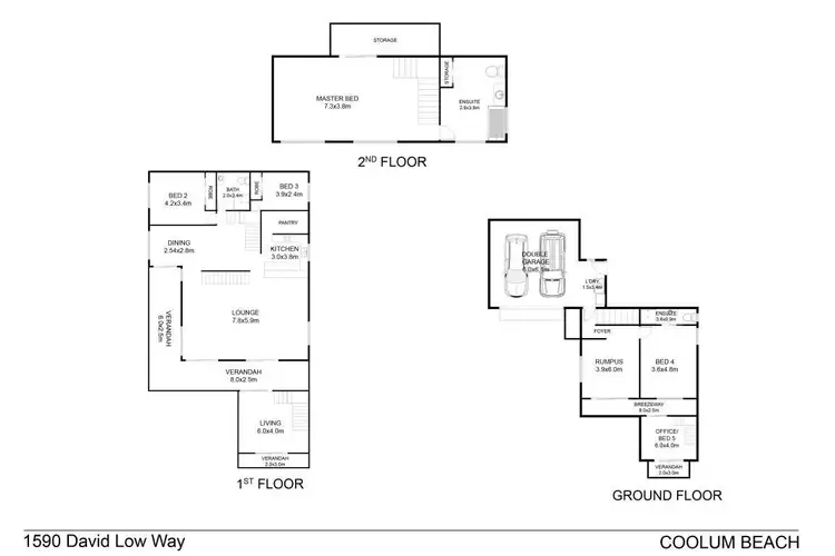 Floorplan of Homely house listing, 1590 David Low Way, Coolum Beach QLD 4573