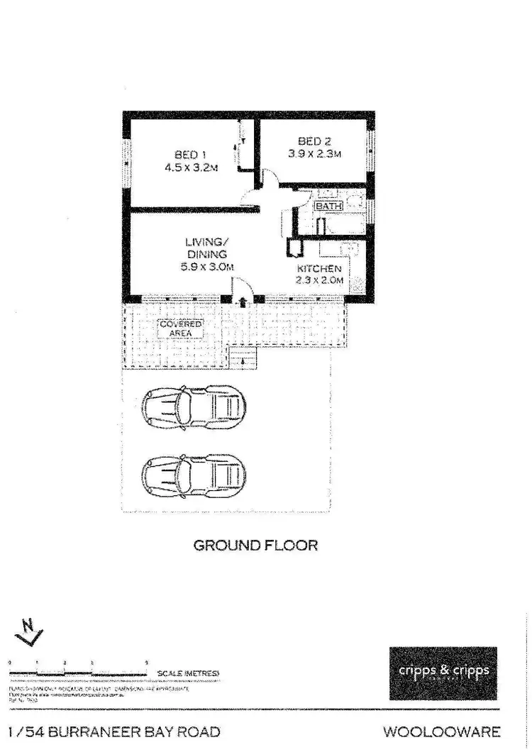 Floorplan of Homely apartment listing, 1/54 Burraneer Bay Road, Woolooware NSW 2230