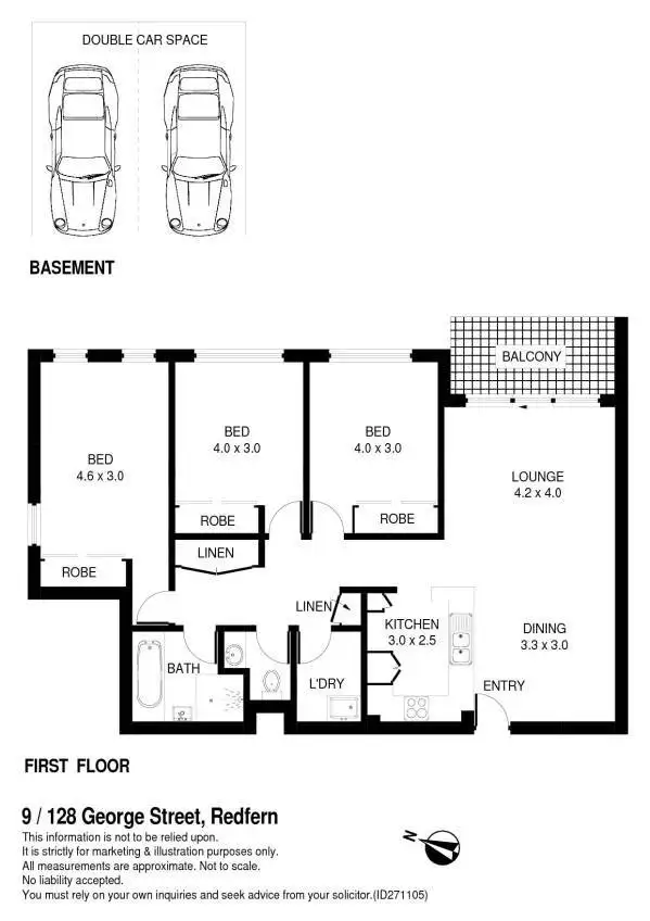Floorplan of Homely apartment listing, 9/128 George Street, Redfern NSW 2016