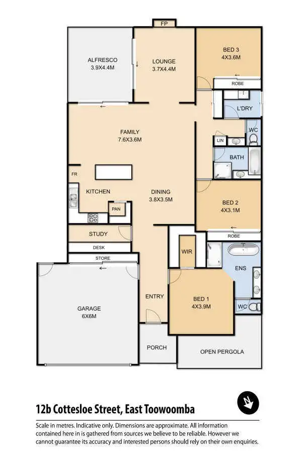 Floorplan of Homely house listing, 12B Cottesloe Street, East Toowoomba QLD 4350