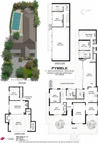Floorplan of Homely house listing, 1 Moorina Road, Pymble NSW 2073