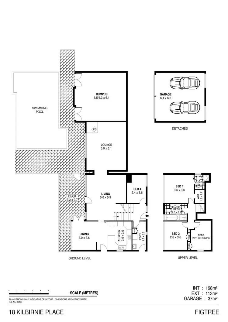 Floorplan of Homely house listing, 18 Kilbirnie Place, Figtree NSW 2525