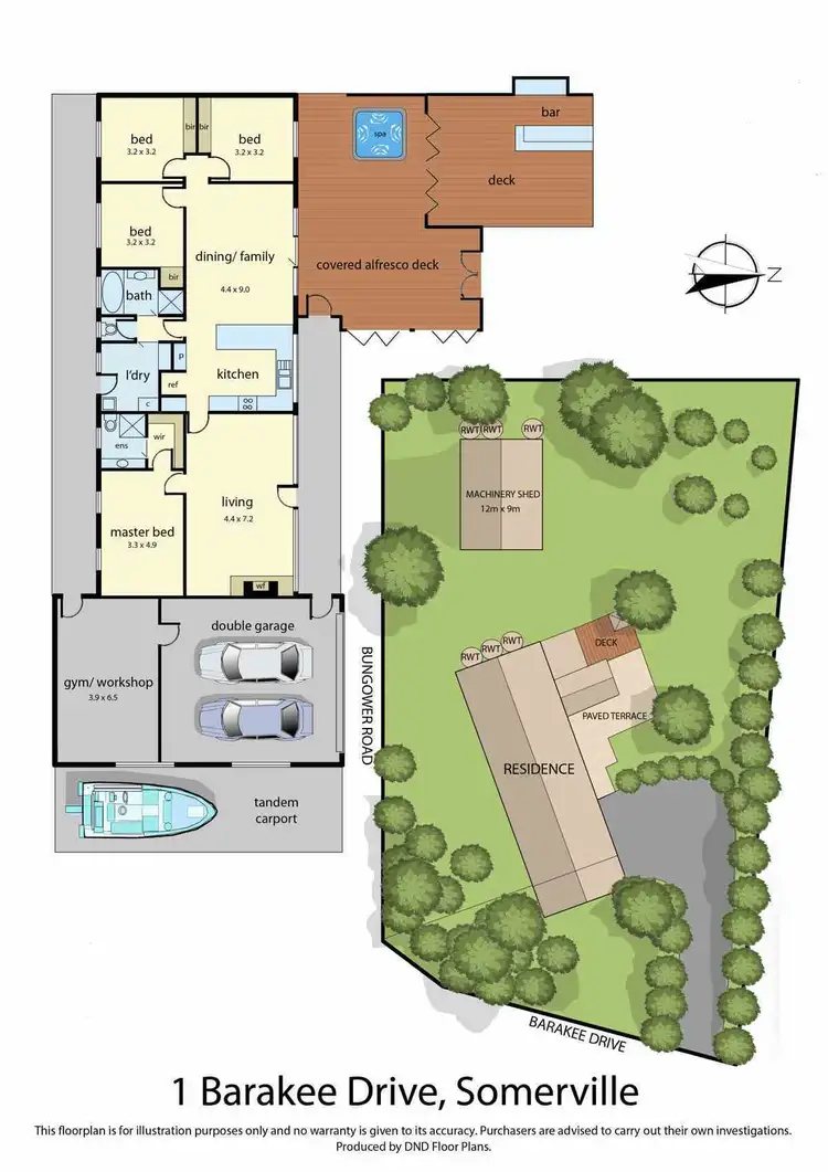 Floorplan of Homely rural property listing, 1 Barakee Drive, Somerville VIC 3912