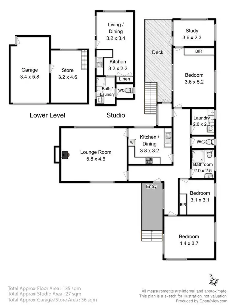 Floorplan of Homely house listing, 10 McGuinness Crescent, Lenah Valley TAS 7008