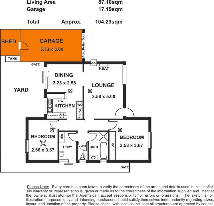 Floorplan of Homely unit listing, 3/40 Mooringe Avenue, North Plympton SA 5037
