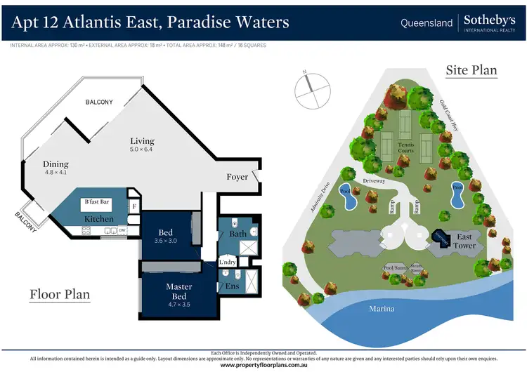 Floorplan of Homely apartment listing, 12/2 Admiralty Drive, Paradise Waters QLD 4217