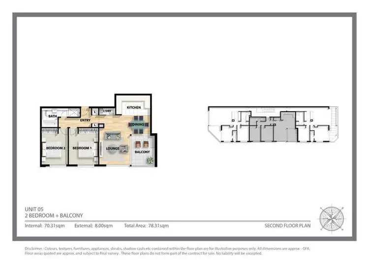 Floorplan of Homely unit listing, 5/286 Unwins Bridge Road, Sydenham NSW 2044