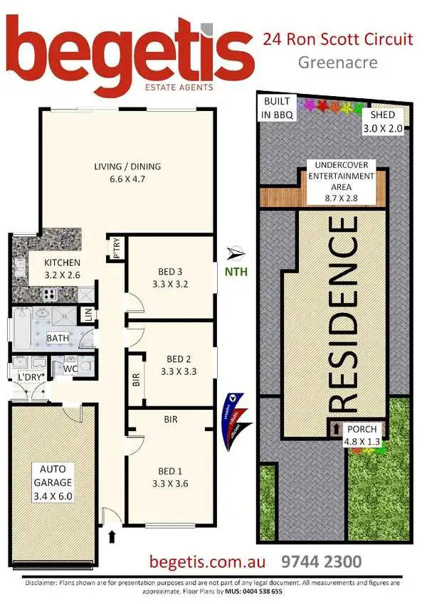 Floorplan of Homely house listing, 24 Ron Scott Circuit, Greenacre NSW 2190